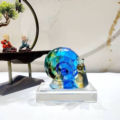 工厂展开工艺古法脱蜡烧制工艺品材质古法琉璃包装礼盒包装产品编号bh
